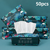 Cotton wet wipes for face washing, cosmetic makeup remover, increased thickness