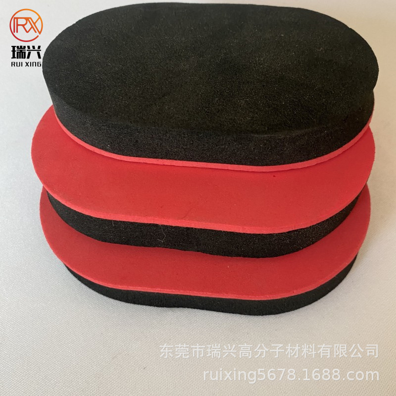 双色海绵镀晶擦 切割EVA泡棉擦子 EVA复合泡棉白板擦现货
