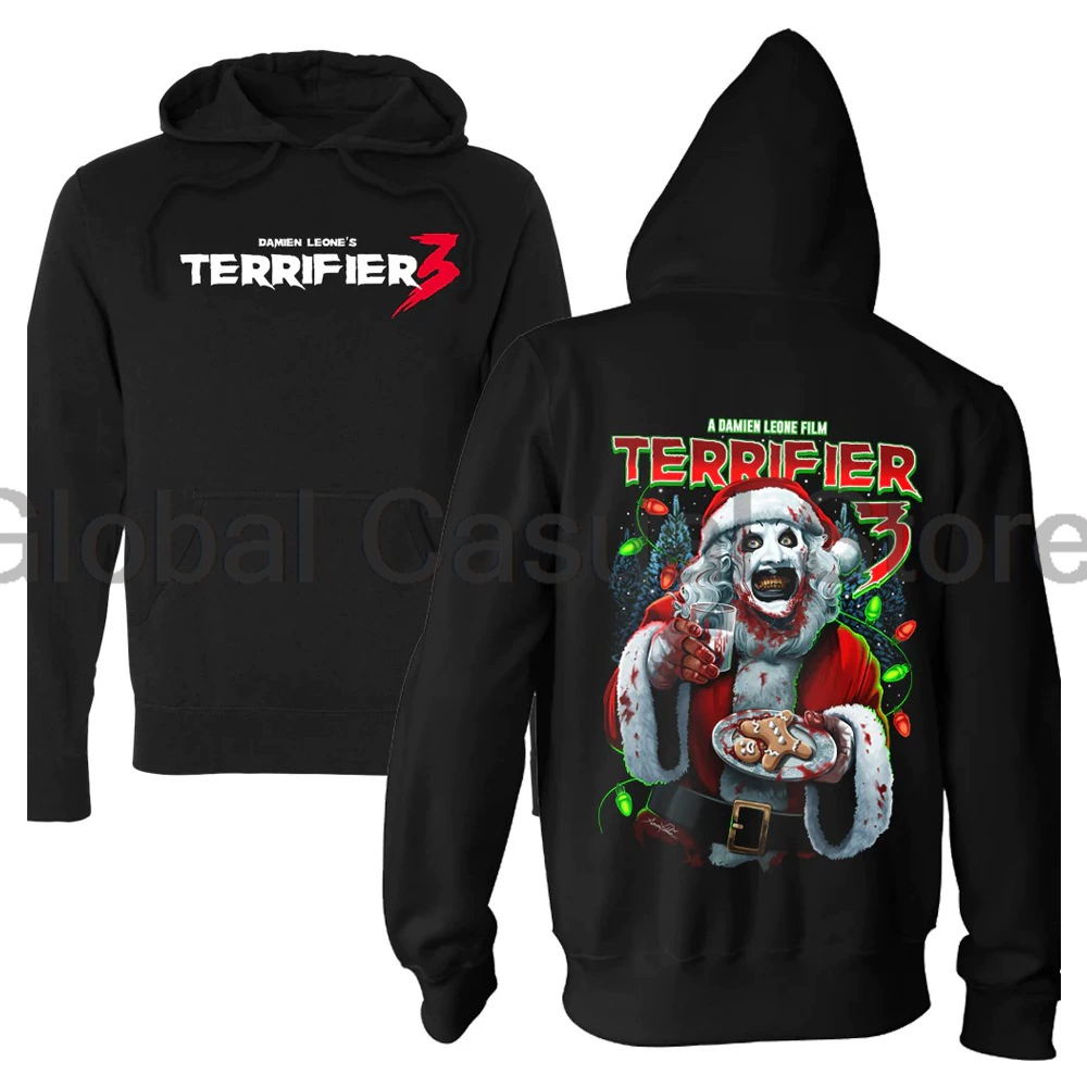 Свитшот Terrifier 3 Толстовка, графический принт спереди и сзади, косплей на Хэллоуин, размеры XS–XXXL