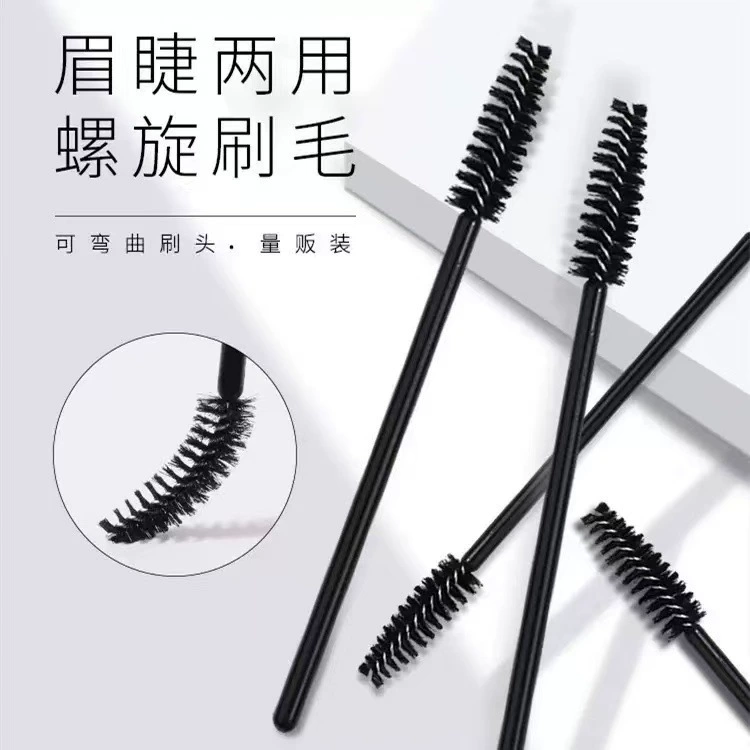 Curly disposable handheld brush for eyelashes, wholesale