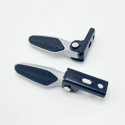 Yulong M9 Folding Pedal Hole Distance 2~3.5cm Yadi New National Standard Electric Vehicle Inclined Installation Foot Footrest (Electric vehicle pedal) - aluminum-pair-of-m9-pedals-no-accessories