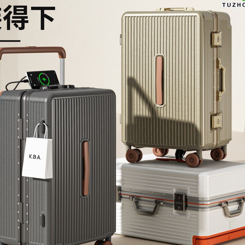 New High-End Aluminum Frame Suitcase with 37-Compartment Aluminum Frame, Multifunctional and Sturdy, Suitable for Business Trips, Large Capacity New High-End Aluminum Frame Suitcase with 37-Compartment Aluminum Frame, Multifunctional and Sturdy, Suitable for Business Trips, Large Capacity