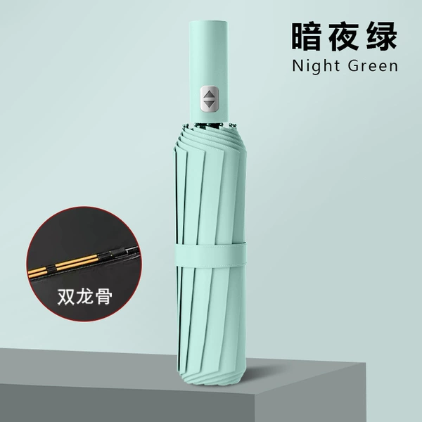 16 Bone Double Stock Vinyl Automatic Plasma-Dark Night Green (32 Bone)