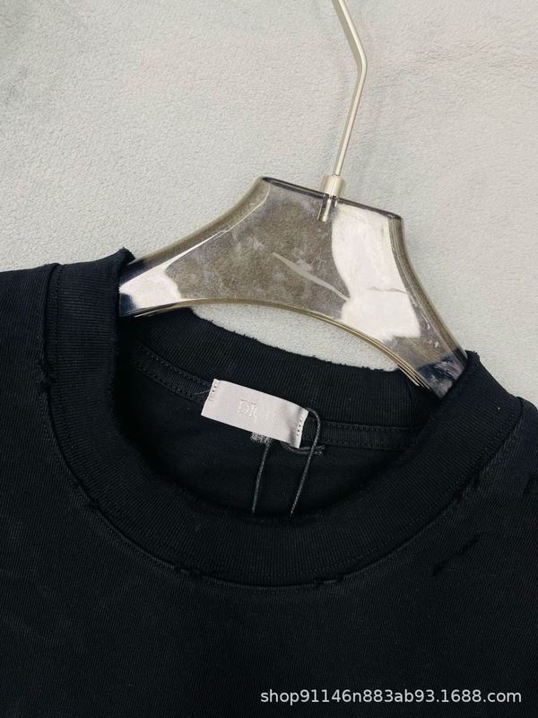 2025 女性の新しい夏のラウンドネック純粋な綿半袖カジュアル男性と女性のルーズ Tシャツ半袖女性の Tシャツ|undefined