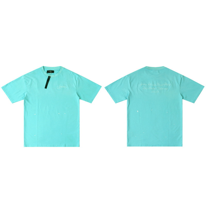 貿易クロスAm新文字クラシックプリント半袖男女同型カップルTシャツiri夏高iri製品タイプ|undefined