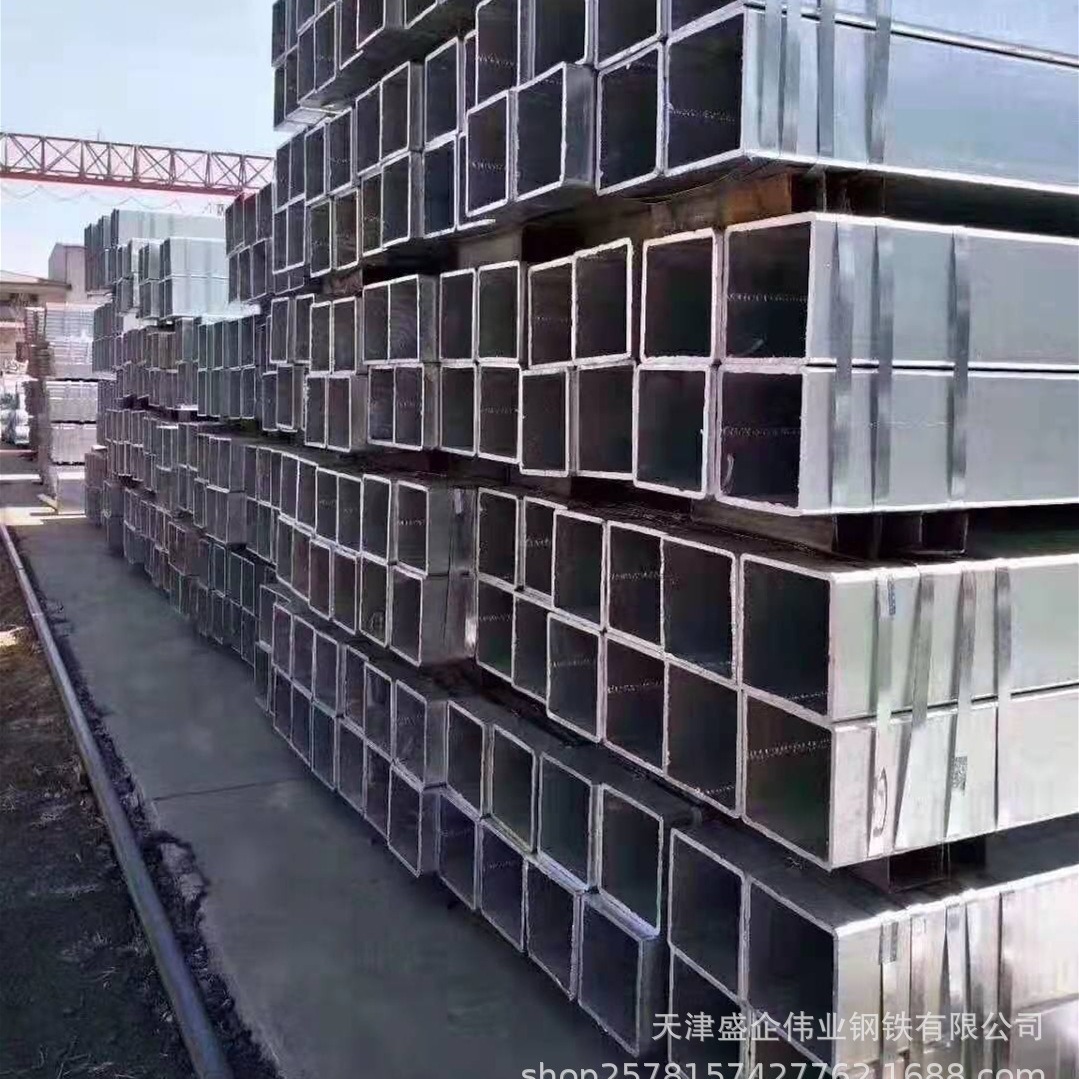 天津友发 Q235B镀锌方管 建筑装饰用镀锌管 80*80镀锌方管 批发