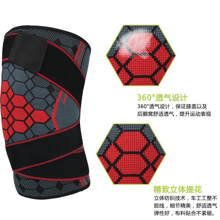 Rodillera deportiva de compresión con muelles de soporte y silicona antideslizante, ideal para correr, gimnasio y ciclismo