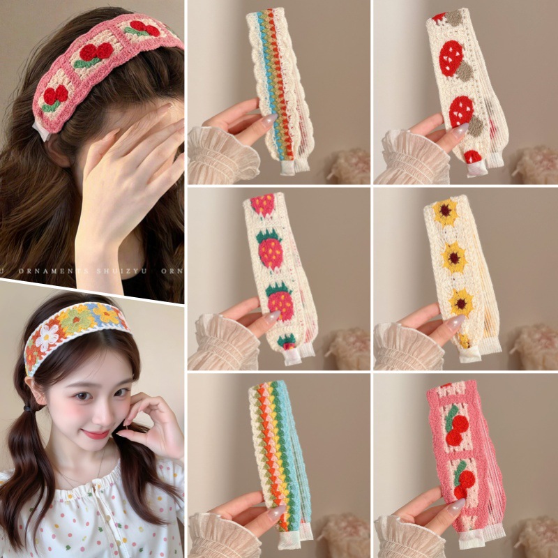 Pastoral-style floral fringe hair clip made of soft and delicate fabric, suitable for daily use to secure stray hair, a gentle hair accessory