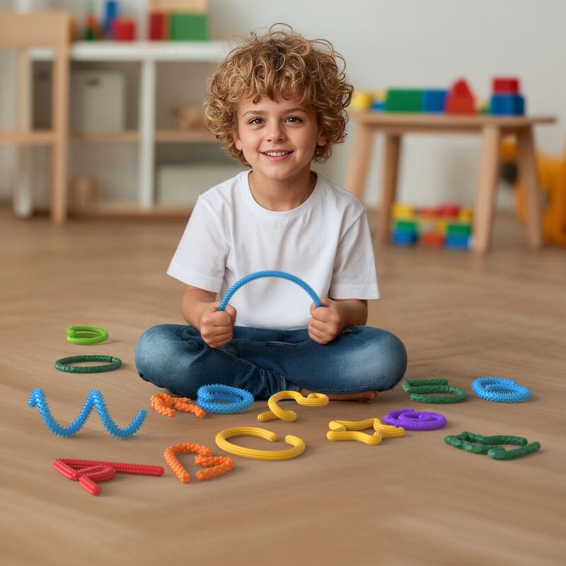 跨境爆品硅胶感官扭扭条 Fidget Toys儿童感官扭扭棒益智解压玩具|undefined