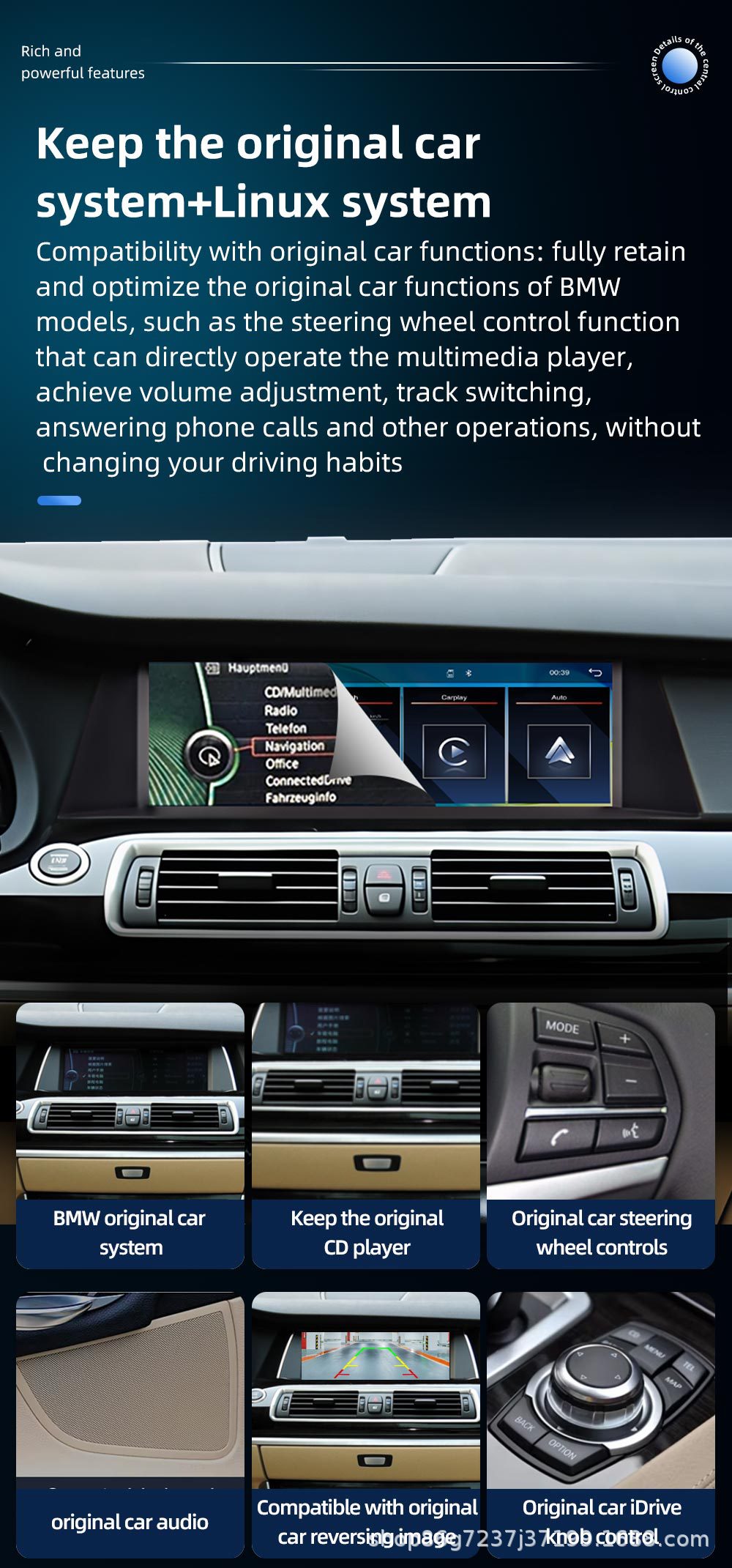 Suitable for Bmw Gt F07 10.25inch Android Car Navigation Large-Screen Central Control All-In-One Gps Car Navigation System