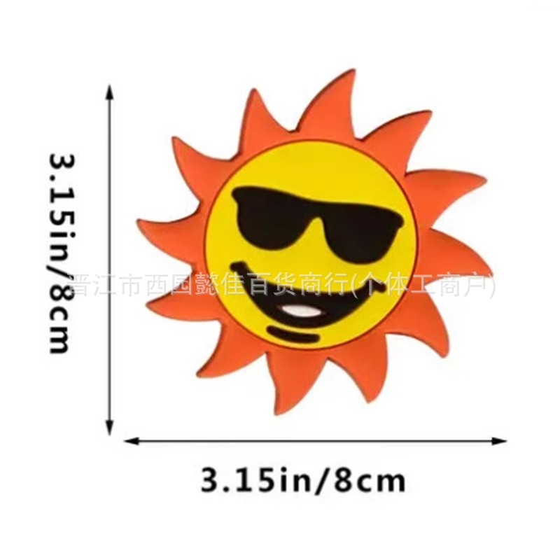 Colgante veraniego para bolso de playa – accesorios Bogg con gafas de sol y arcoíris, estilo divertido DIY