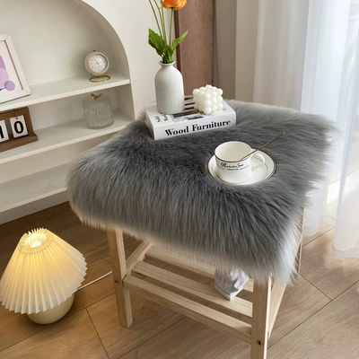 Wool pad — Cushion, Coffee Table Tablecloth Exhibition - 4040cm-square-grey