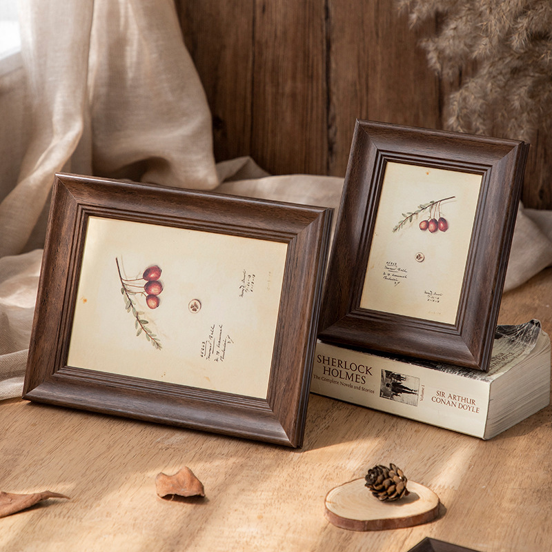 American photo frame wall hanging 6 inch 7 inch A3 photo retro photo frame home decoration creative picture frame wholesale