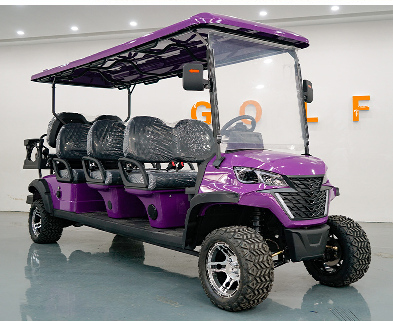 Golf Carts for Export: 6-Seater, 8-Seater Tourist Sightseeing Carts for Golf Courses and Hotels, Electric Golf Carts