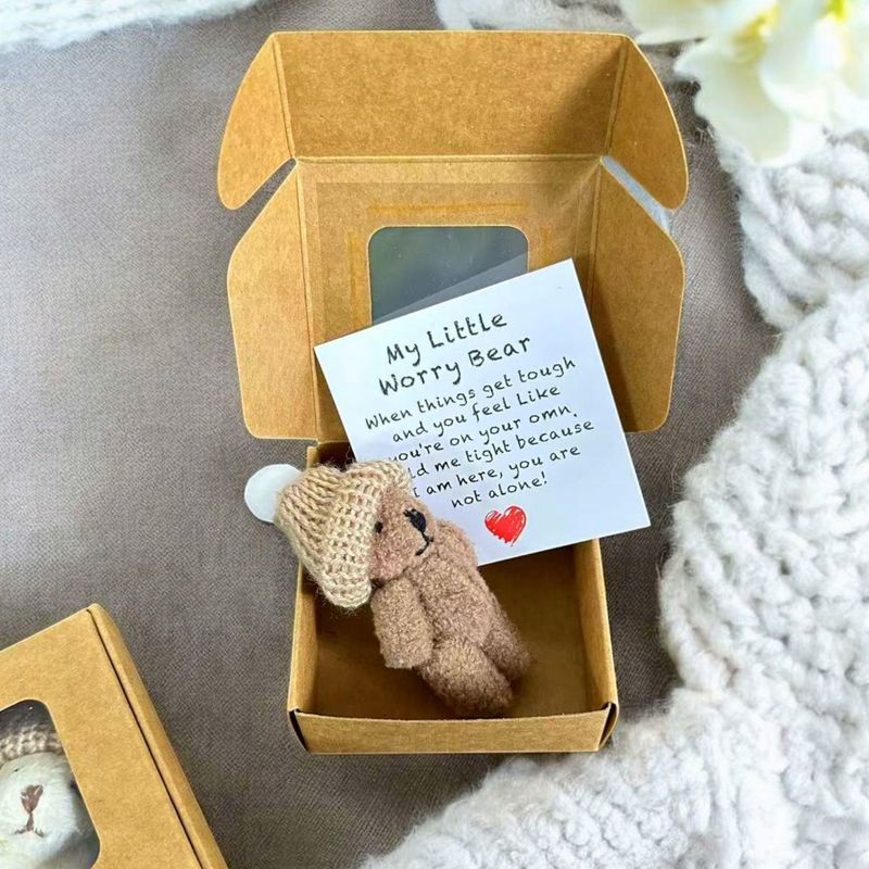 Teddy Bear in a Box ぬいぐるみ ミニベア ミニポケットハグベア、アマゾンクロスボーダー|undefined