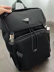 Prada Classic Nylon Backpack Large Capacity Parachute Travel Bag Short Trip Business Bag Unisex High-end Bag