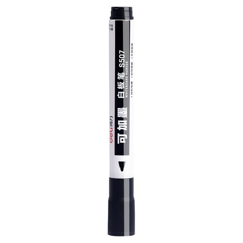 Deli whiteboard pen, erasable and refillable, children's thick-headed large-capacity teacher marker pen red black wholesale