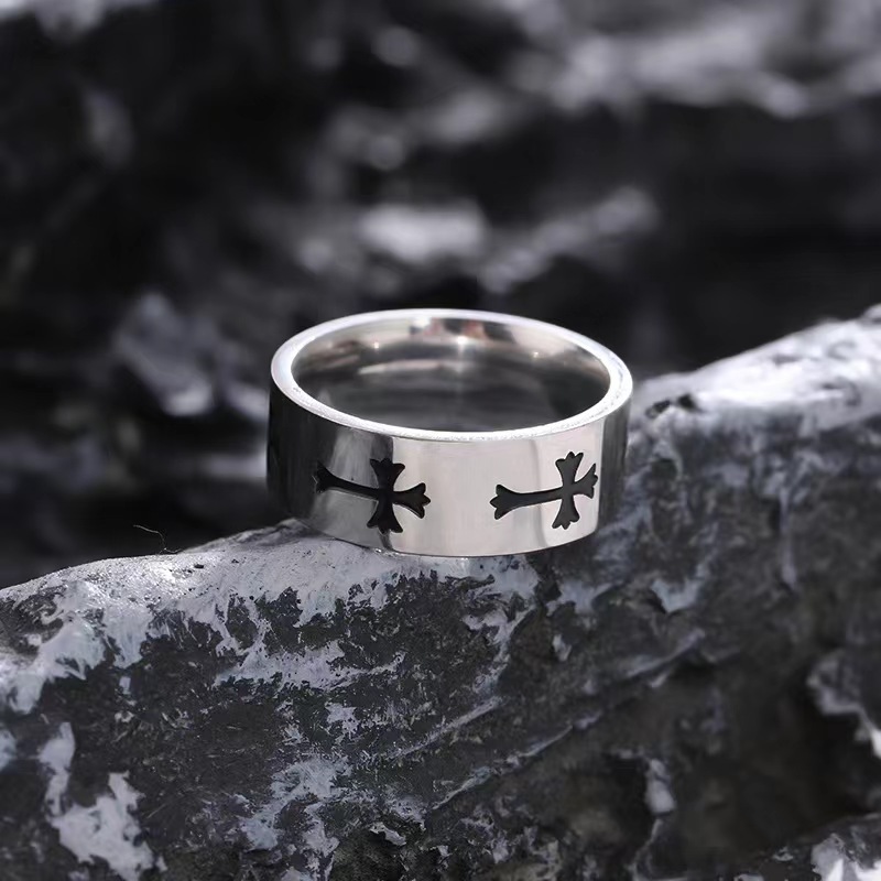 10g Weight Rings Classification 1 Piece Quantity Holiday, Banquet, Selfie Occasion 304 Stainless Steel Material Geometric, Waves Pattern All Seasons Season Unisex Gender Retro Style Retro Geometric Waves 304 Stainless Steel Unisex Rings Men Band Rings 9