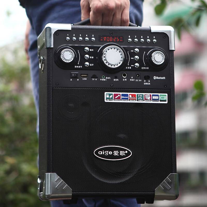 歌郎戴楽愛歌S8ブルートゥース音響重低音屋外広場舞携帯プレーヤー販促楽器スピーカー|undefined
