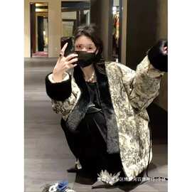 今年流行的漂亮新中式国风女装棉服夹棉外套女秋冬款2024新款冬季