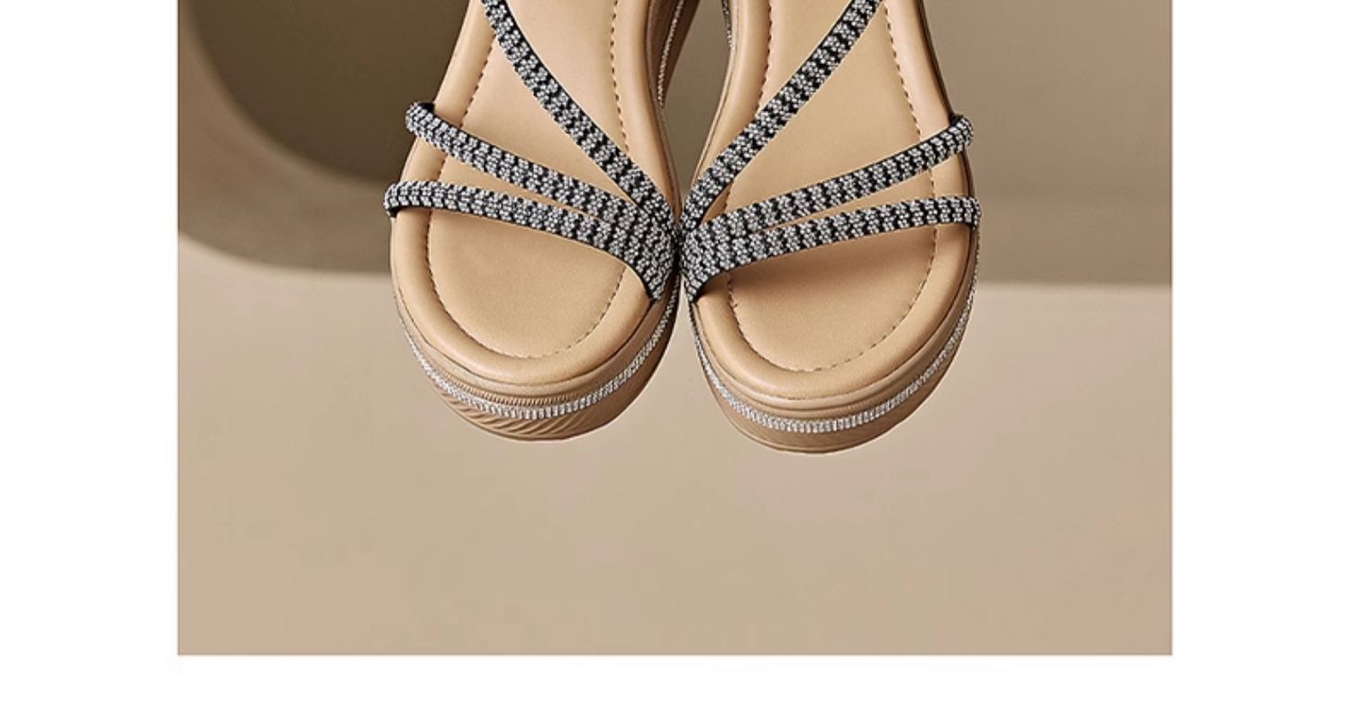 Sandal nữ đế xuồng đính đá phong cách La Mã, gót 6,5–7 cm — Màu be/chiều cao gót 6,5 cm 3124303029, Màu be/chiều cao gót 7 cm 3125303133, Mơ/gót cao 7 cm 4625303217, Đen/gót cao 6,5 cm 3124303029 chi tiết 6