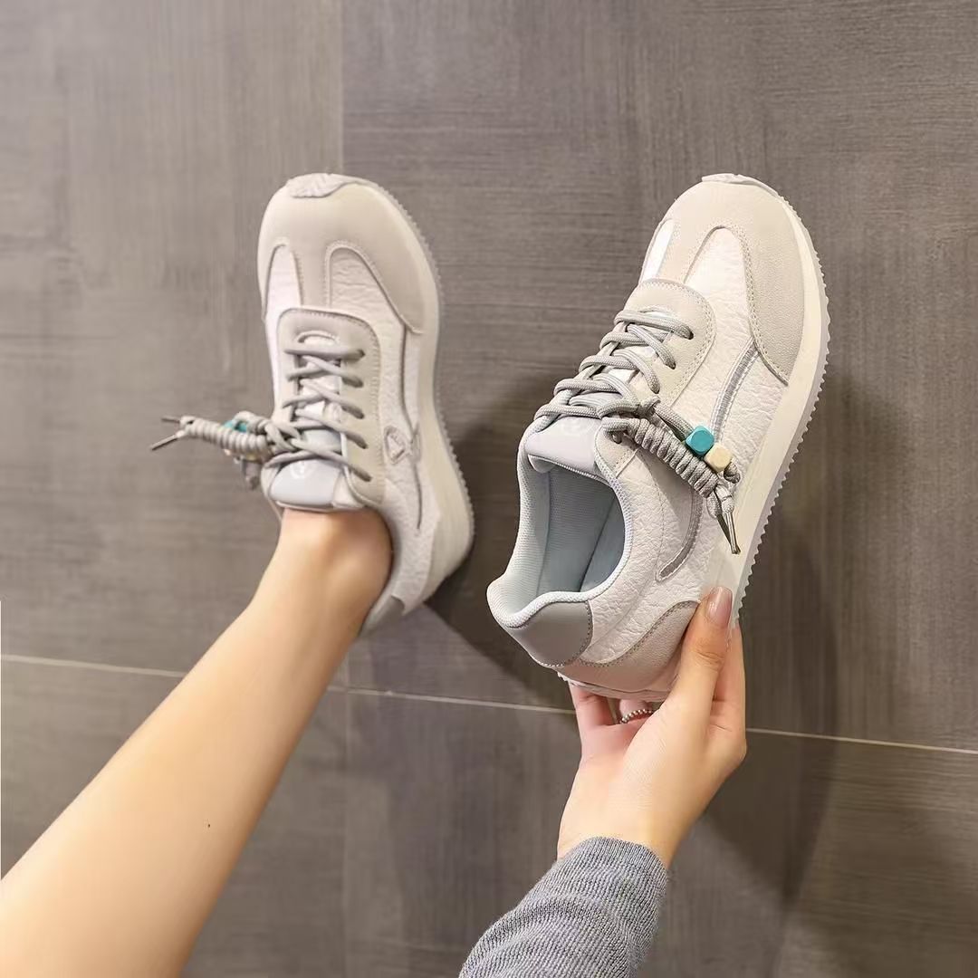2026 primavera y otoño nuevos zapatos de papá aumentan suela gruesa popularidad en línea deportes ociosos para mujeres Agan Waffle zapatos para mujeres