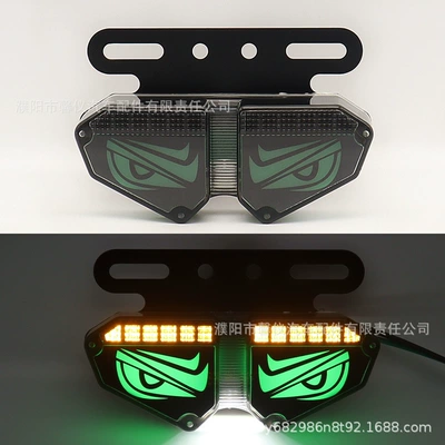 Tail light Light New Angel Eye Waterproof - lion-eye-triangular-truck-side-light-24v-green