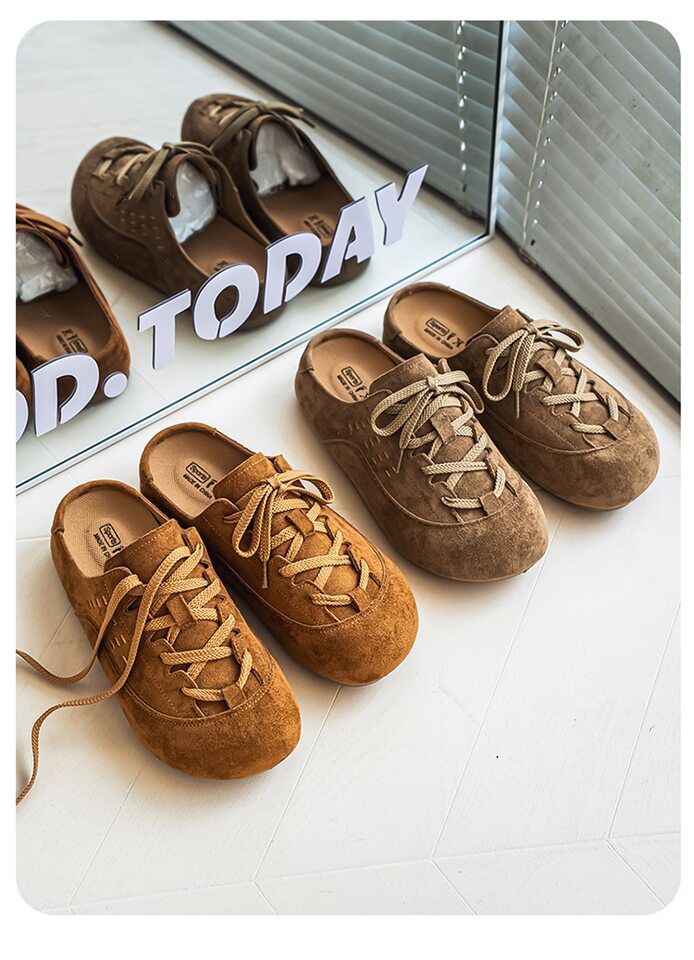 Dép bít mũi nam kiểu Birkenstock quai hậu không gót, chống trượt chịu mài mòn, đi ngoài trời mùa thu — K7788 Hạt dẻ, K7788 thẻ chi tiết 8