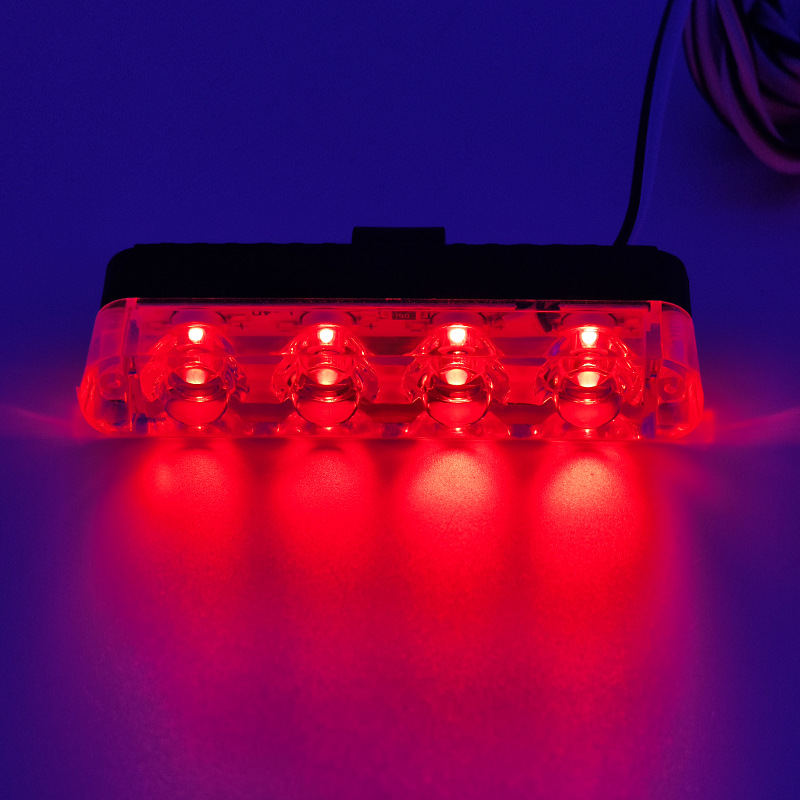 Cross-Border Car and Truck Modification Wireless Remote Control One-To-Four 16Led Grille Decorative Strobe Warning Light