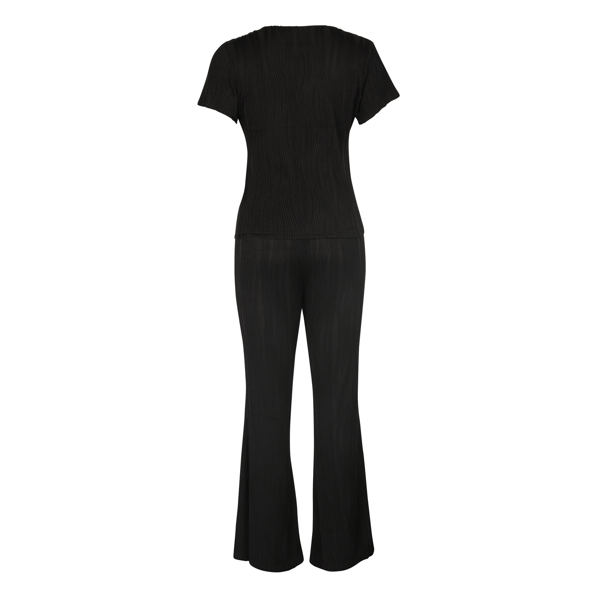 473g Weight Long Sleeve Sleeve Length Spandex, Polyester Fabric Type Pant Co-ord Set Sets Type 2 Pieces Set Quantity Holiday, Daily Occasion Round Neck Neckline Slim Fit Type Solid Color Pattern Summer, Spring Season Women's Gender Elegant, Streetwear Style Holiday Daily Women's Elegant Streetwear Solid Color Spandex Polyester Pant Co-ord Set Pants Sets 44
