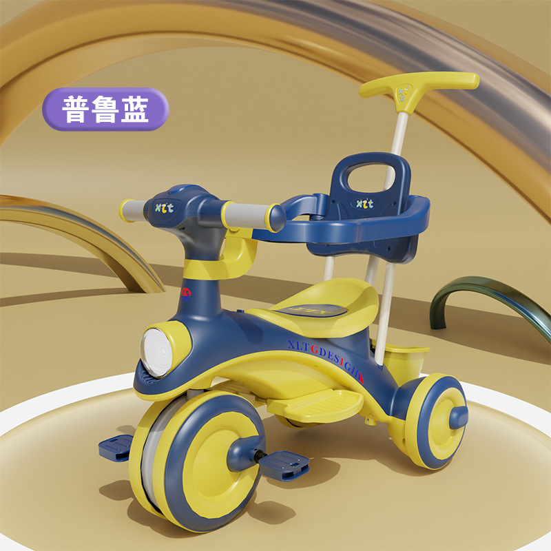 Triciclo para niños, bicicleta 1-2-3 a 6 años, bicicleta de pedales para niños, cochecito para bebés, cochecito para bebés