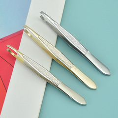 眉毛鑷子不鏽鋼眉毛夾精密鑷子拔毛夾眉毛拔鬍鬚夾黑頭嫁接眉毛