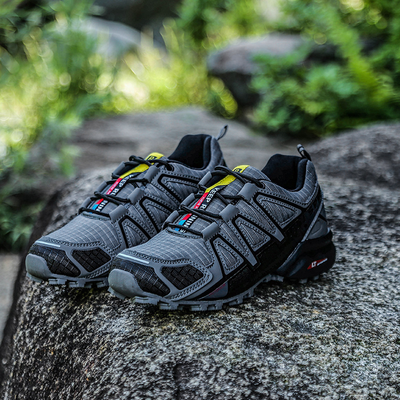 Cross-Border Large Size Men's Shoes, Outdoor Sports and Casual Shoes, Breathable Mesh Non-Slip Travel Shoes, Running Shoes