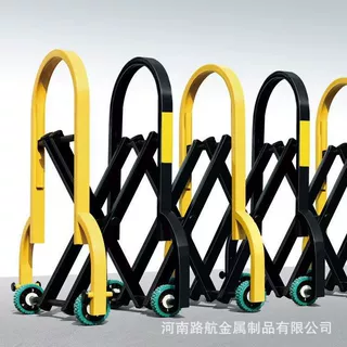 幼儿园临时防护围栏安全隔离高速镀锌方管折叠伸缩移动公路护栏
