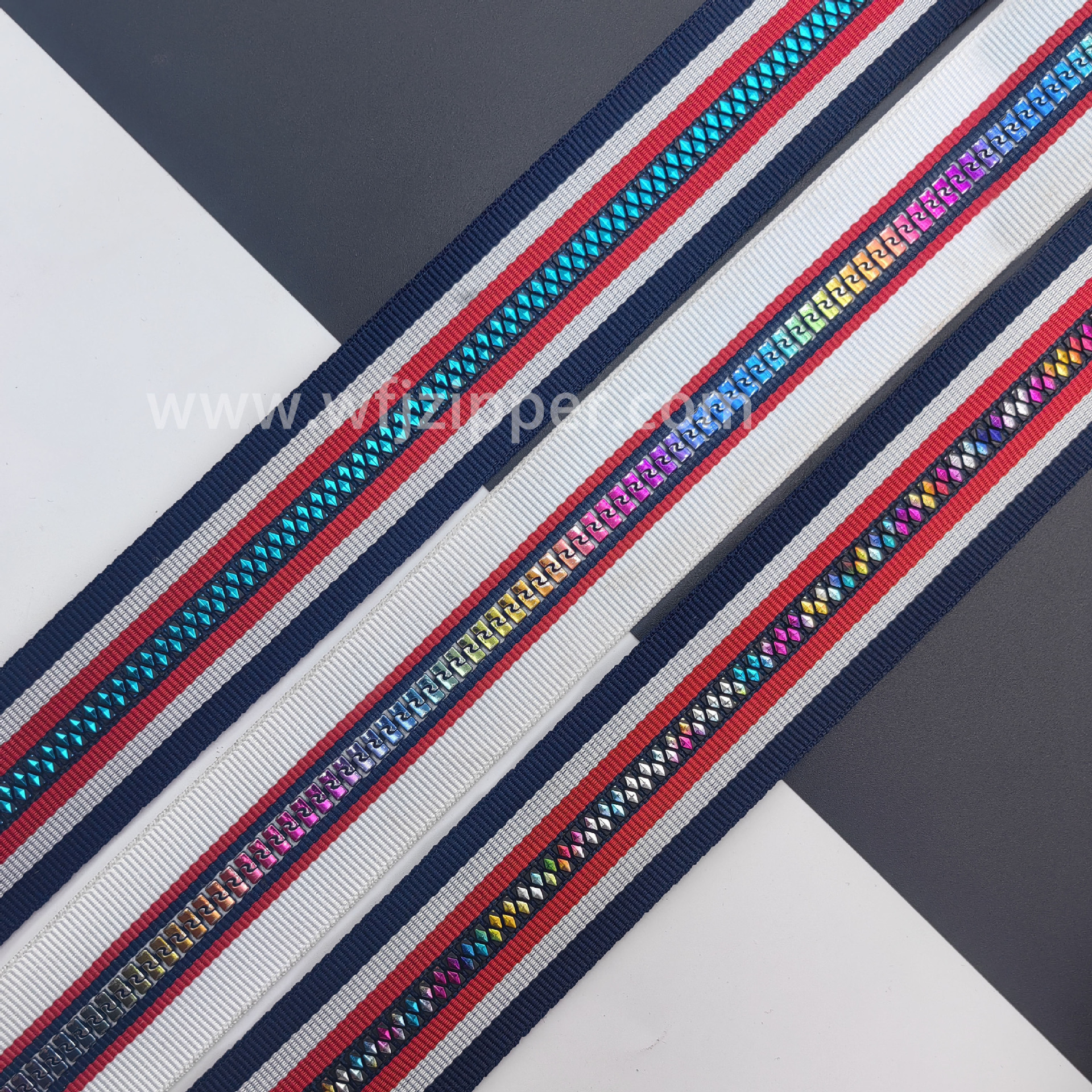 厂家现货5号树脂拉链特殊牙菱形梅花钻石牙单头开尾服装外套拉链