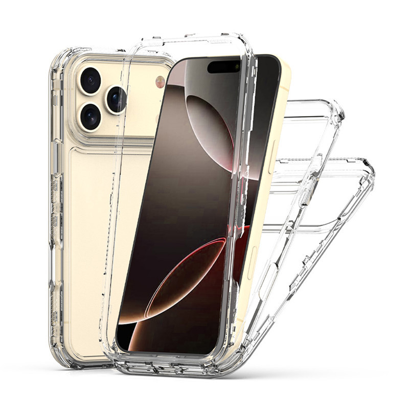 新款使用iPhone17 Pro Max透明手机壳XS Max炫影亚克力四角防摔壳
