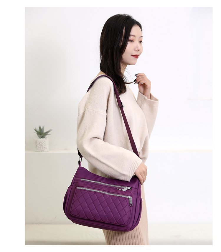 New casual single-shoulder crossbody bag, Oxford fabric bag, simple and fashionable European and American women's bag, cross-border one-piece delivery worldwide undefined