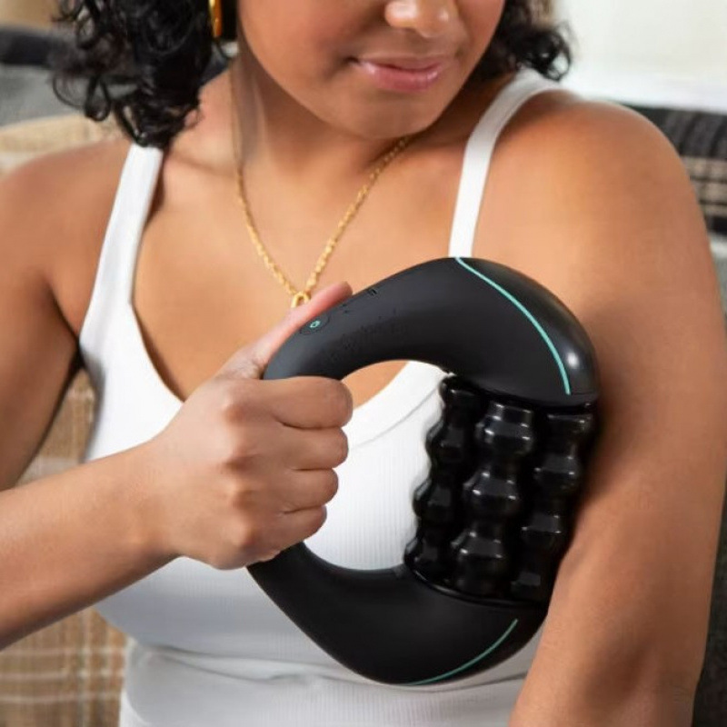 Cross-Border New Product Rolling Massage Full Body Muscle Relaxation Roller Fascia Massager Leg Massage Stick Silicone Ball