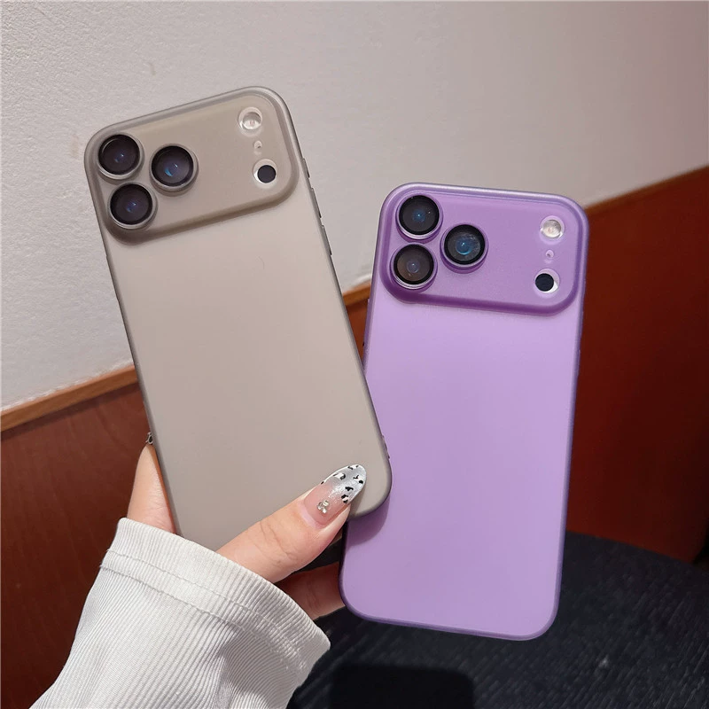 Apple, iPhone17, ultra thin matte transparent phone case, iPhone16, lens, compatible protective case, 17promax