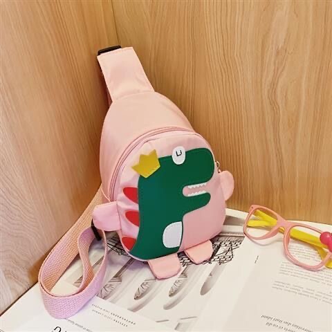 2023新型子供カバンリュックサック恐竜男女子供可爱いプリンセス赤ちゃんファッション胸バッグ斜めがけショルダーバッグ|undefined