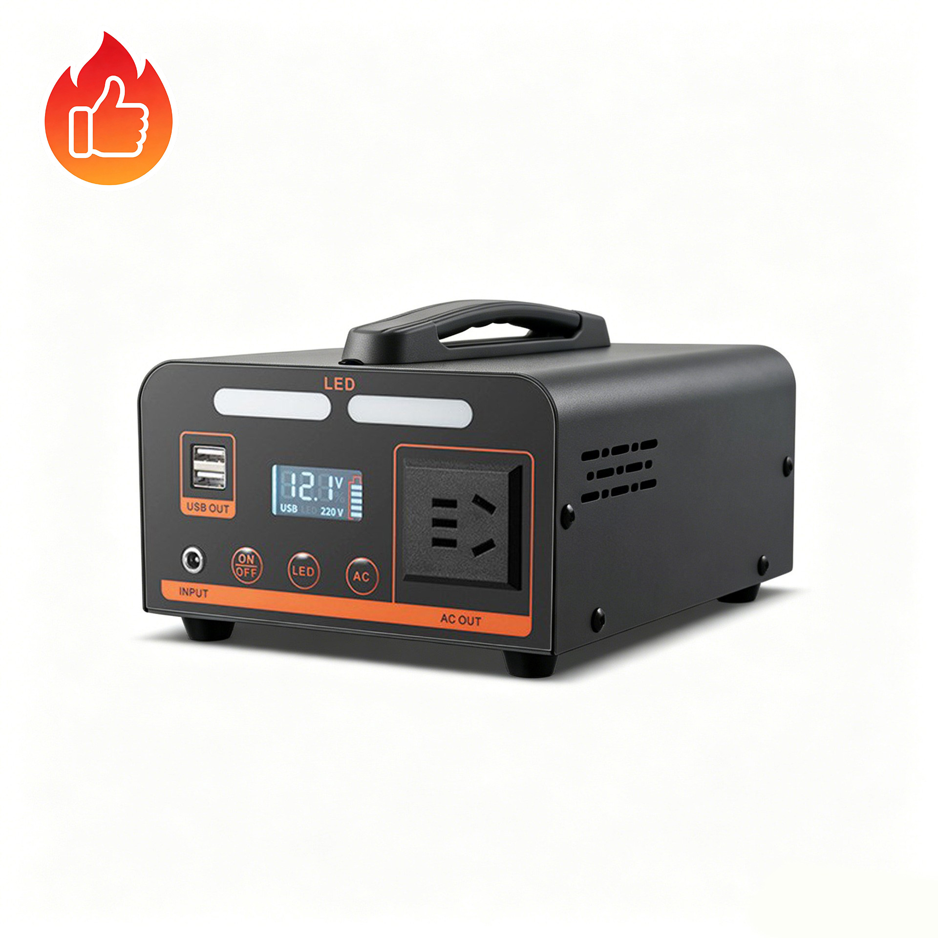 Fuente de alimentación móvil al aire libre 220V de alta potencia de gran capacidad de batería montada en automóviles camping stand hogar almacenamiento de energía fuente de alimentación de emergencia image 7