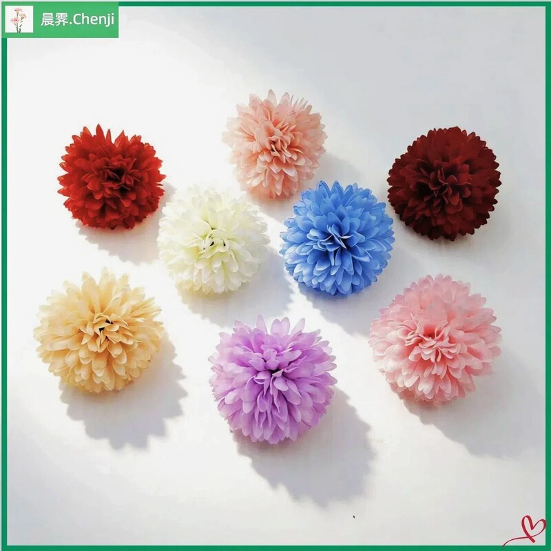 Simulated Ping Pong Chrysanthemum Flowers Wholesale Wedding Table Flower Decoration DIY Silk Ball Chrysanthemum Millefiori Corsage Accessories Simulated Ping Pong Chrysanthemum Flowers Wholesale Wedding Table Flower Decoration DIY Silk Ball Chrysanthemum Millefiori Corsage Accessories
