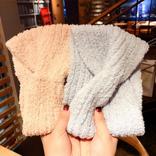 毛线发带女韩国秋冬外出百搭宽边头饰编织洗脸绑发饰网红针织发箍