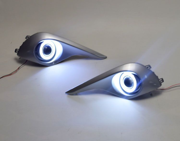 Suitable for 12-13 Highlander Daytime Running Lights Modified Fog Lights Toyota Highlander Special Led Daytime Running Lights