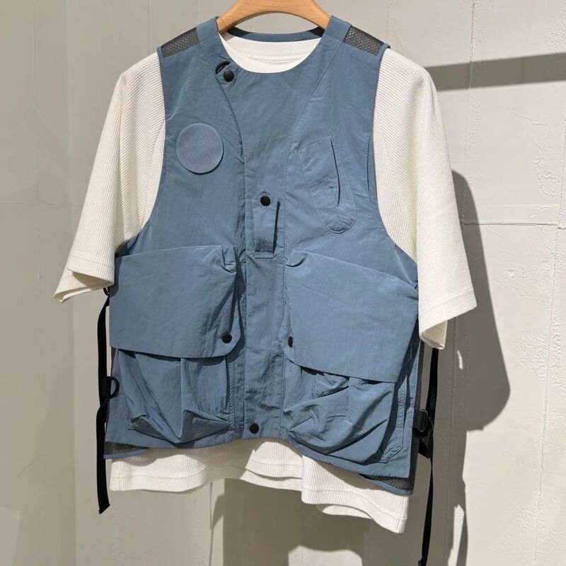 Mountain-Style Functional Outdoor Camping Vest for Men and Women, Loose Casual Pocket Casual Stylish Sleeveless Vest Jacket Mountain-Style Functional Outdoor Camping Vest for Men and Women, Loose Casual Pocket Casual Stylish Sleeveless Vest Jacket