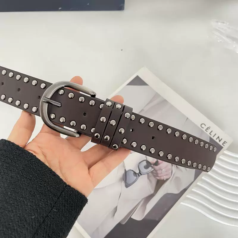 Retro belt, universal jeans, punk style