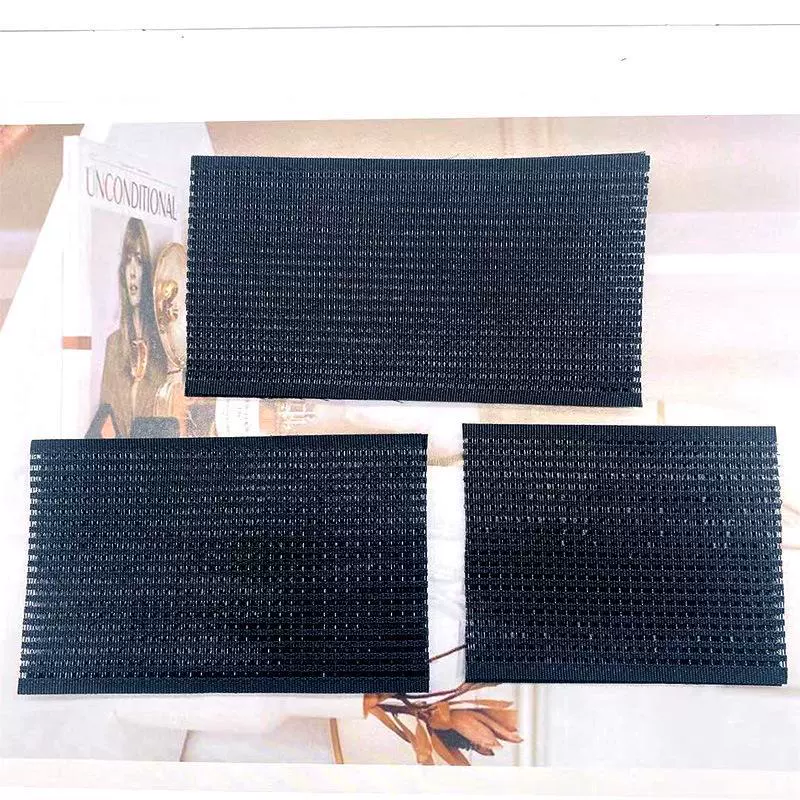 В наличии оптом DIY головной убор на липучке аксессуары для волос геометрические черные липучки работа сломанные волосы наклейки челка наклейки