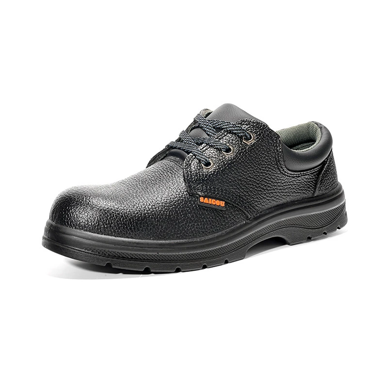 [Saigu] Летняя дышащая обувь для охраны труда Мужская кожа, маслостойкая, устойчивая к кислотам и щелочам, антикоррозийная обувь, износостойкая и безопасная