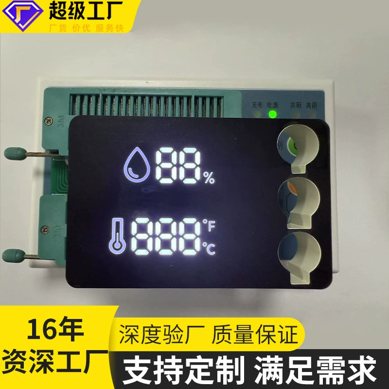 Фабрика по индивидуальному заказу, светодиодная цифровая трубка с контролем температуры, высокая яркость, детектор качества воздуха, термостат, цифровой дисплей, завод