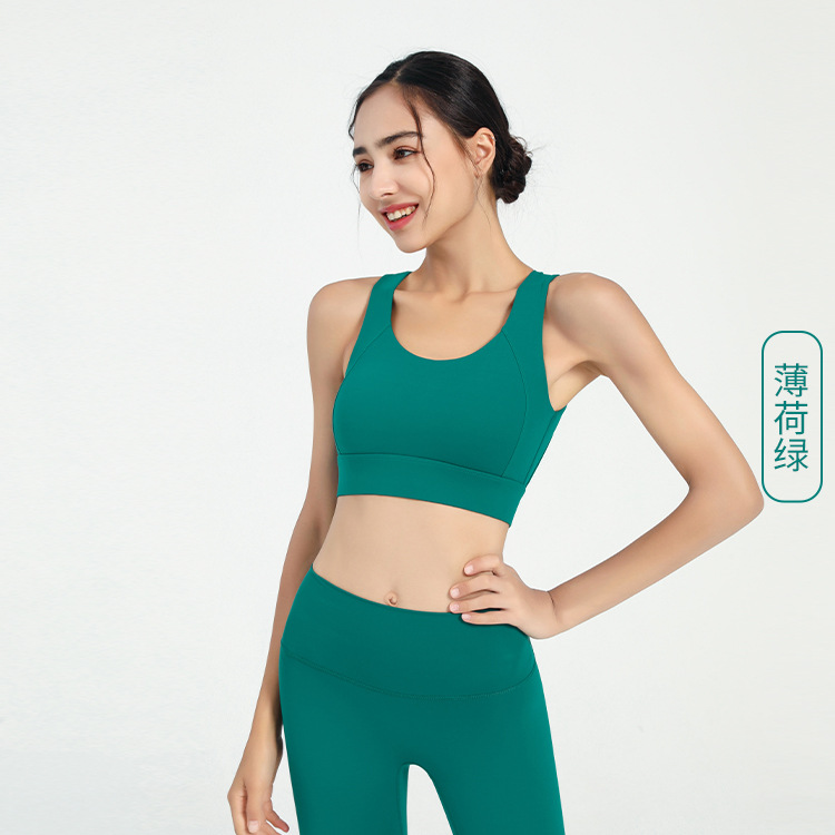 Nuevo original belleza espalda fitness ropa interior de yoga ropa de mujer sin respaldo a prueba de golpes yoga chaleco deportes fitness danza sujetador